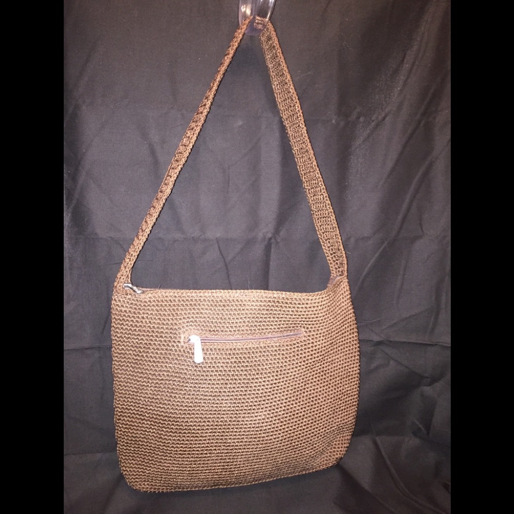 The SAK’s Brown Crocheted Shoulder Bag